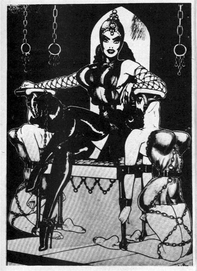 15P vintage female dungeon bdsm art
