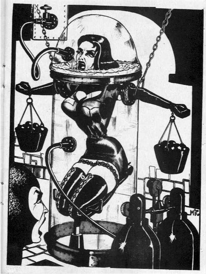 15P vintage female dungeon bdsm art
