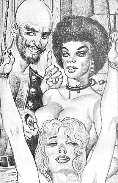 15P classic female evil bondage drawings