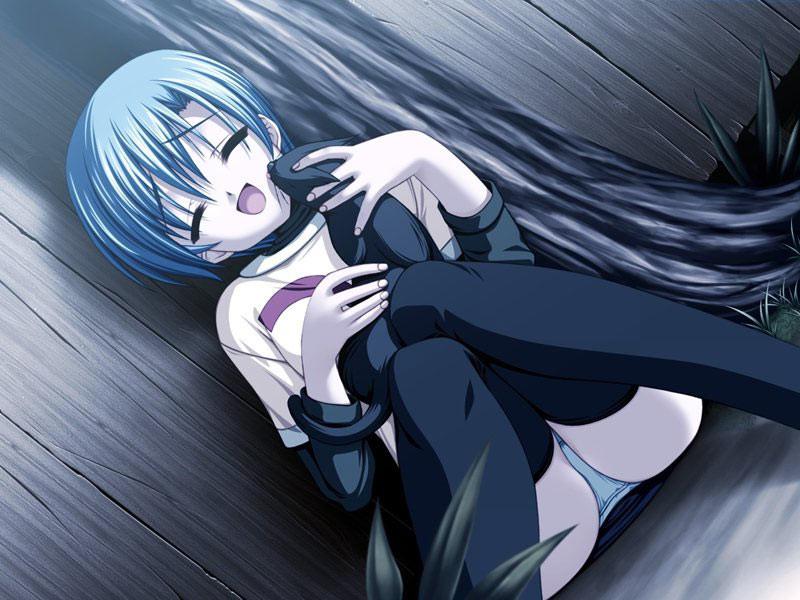 20P Cute hentai schoolgirls with short skirts and cotton panties