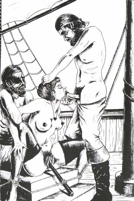 15P evil pirates force women to deepthroat