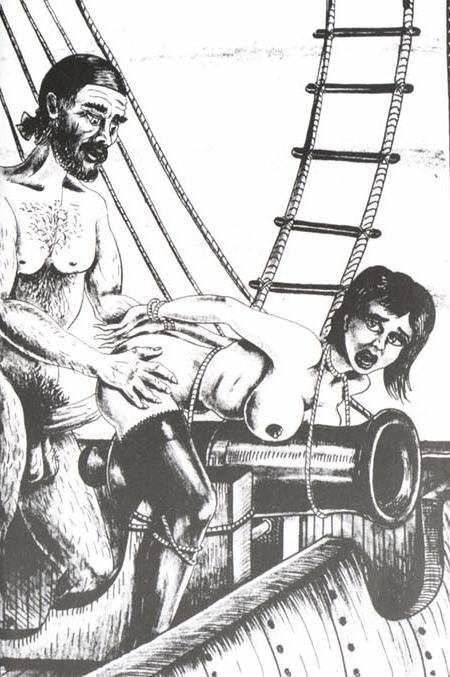 15P evil pirates force women to deepthroat