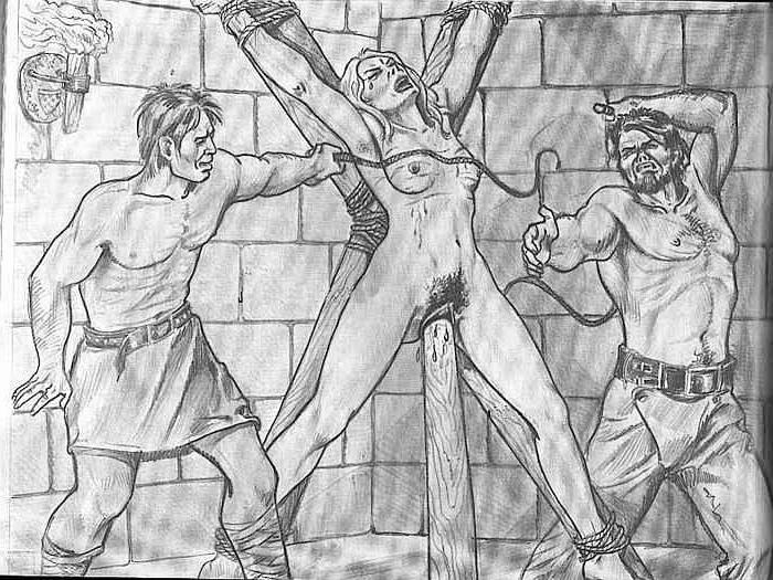 15P bizarre painful evil vintage horror art