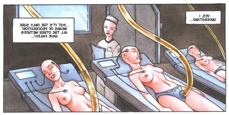 15P shaved head beautiful space ship sex