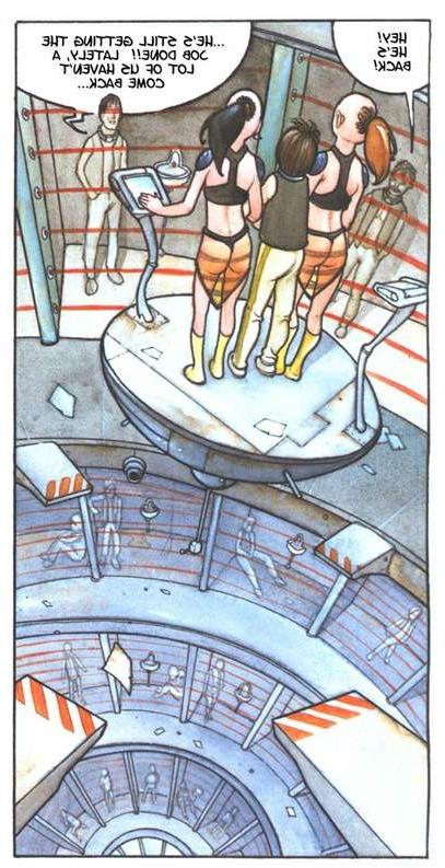 15P shaved head beautiful space ship sex