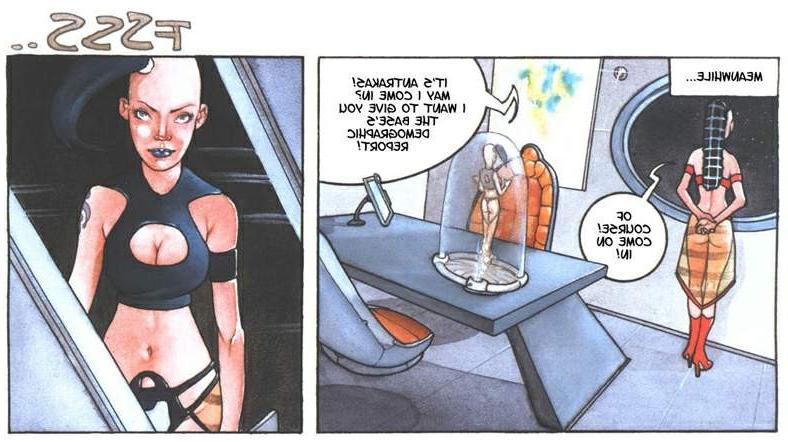 15P shaved head beautiful space ship sex