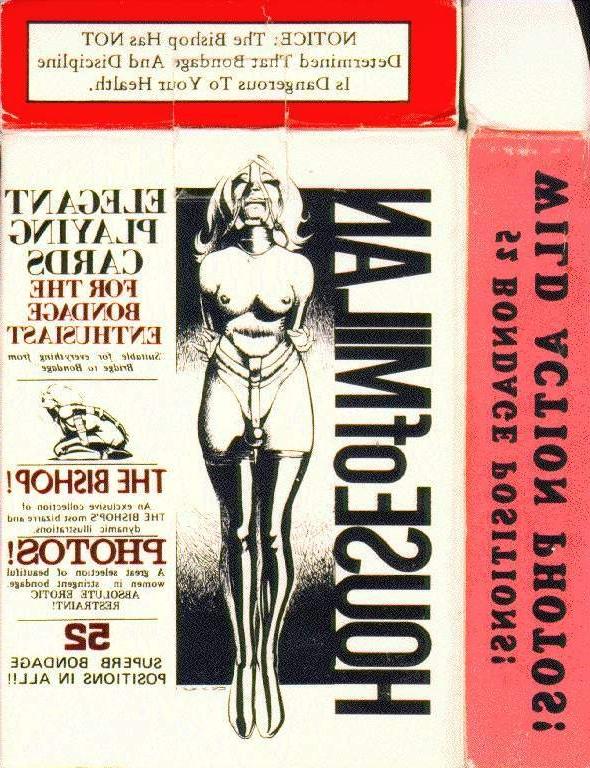 15P vintage female leather and rope bdsm art
