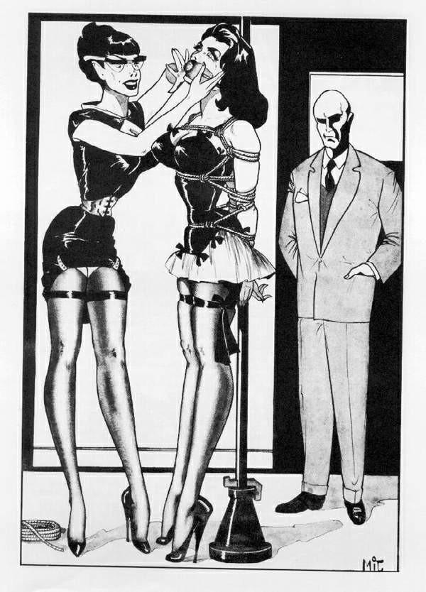 15P Latex-Leder und Ballknebel, weibliches Bondage