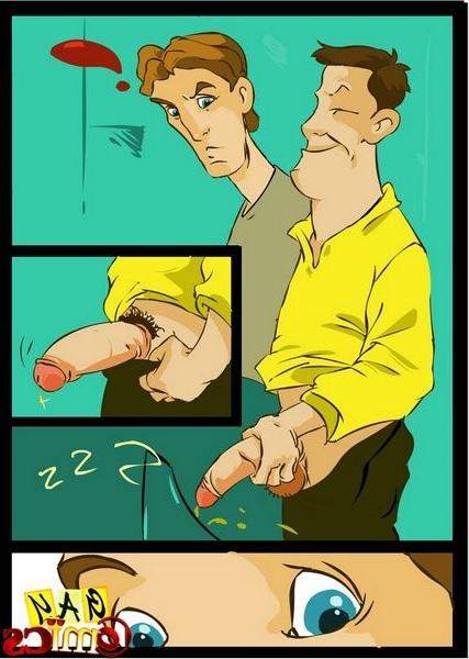 20P Obscene gay cartoon sex in army
