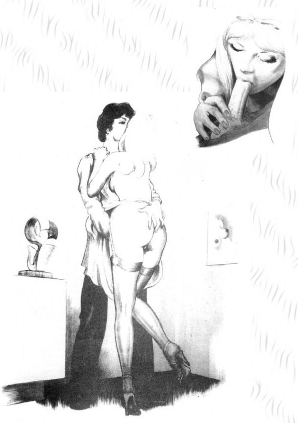 15P old time female domination drawings