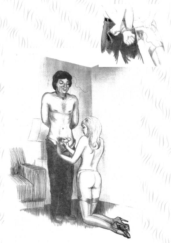 15P old time female domination drawings