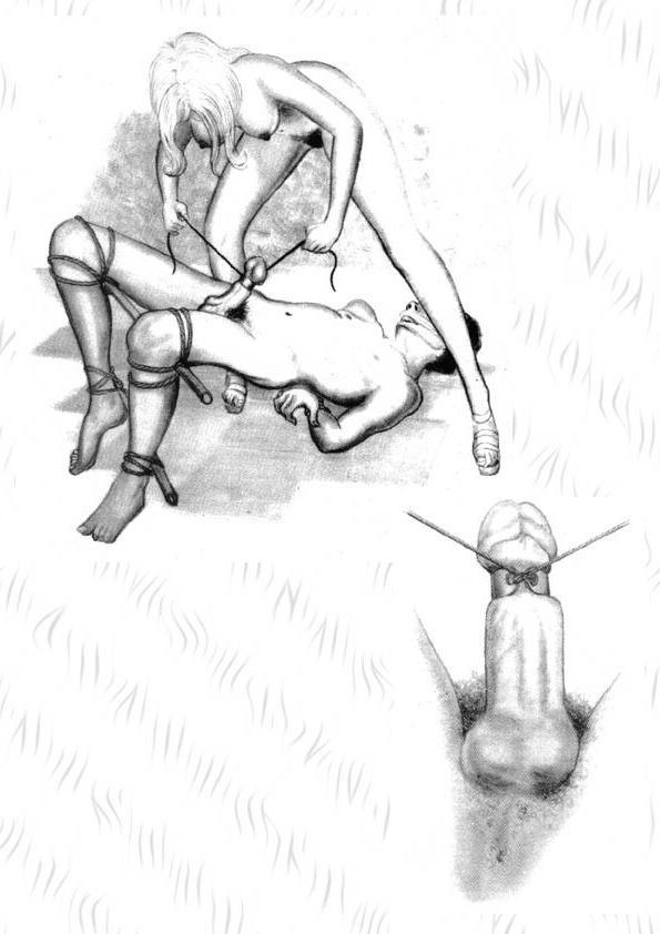 15P old time female domination drawings