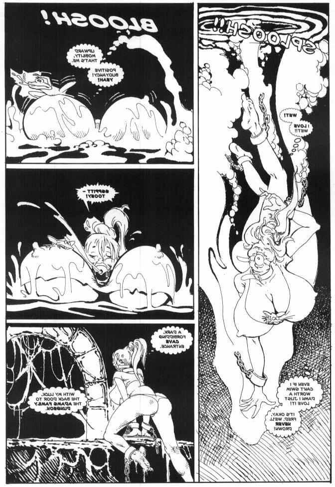 15P huge tits and wild bondage rope comic