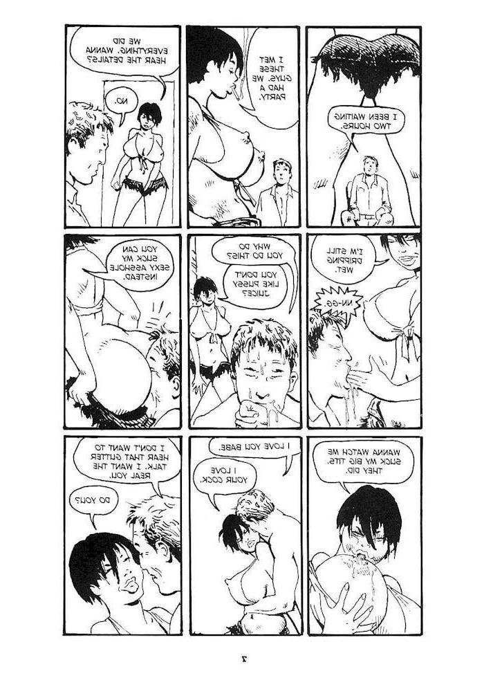 15P enormous breast bondage comic