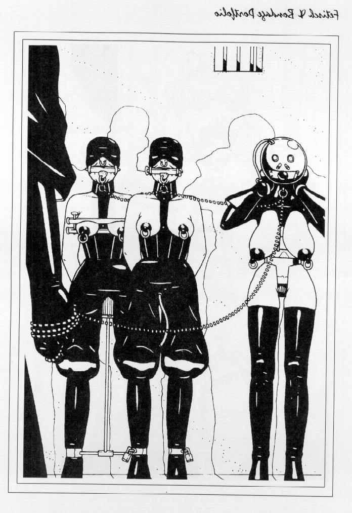 15P master fetish artist bondage drawings