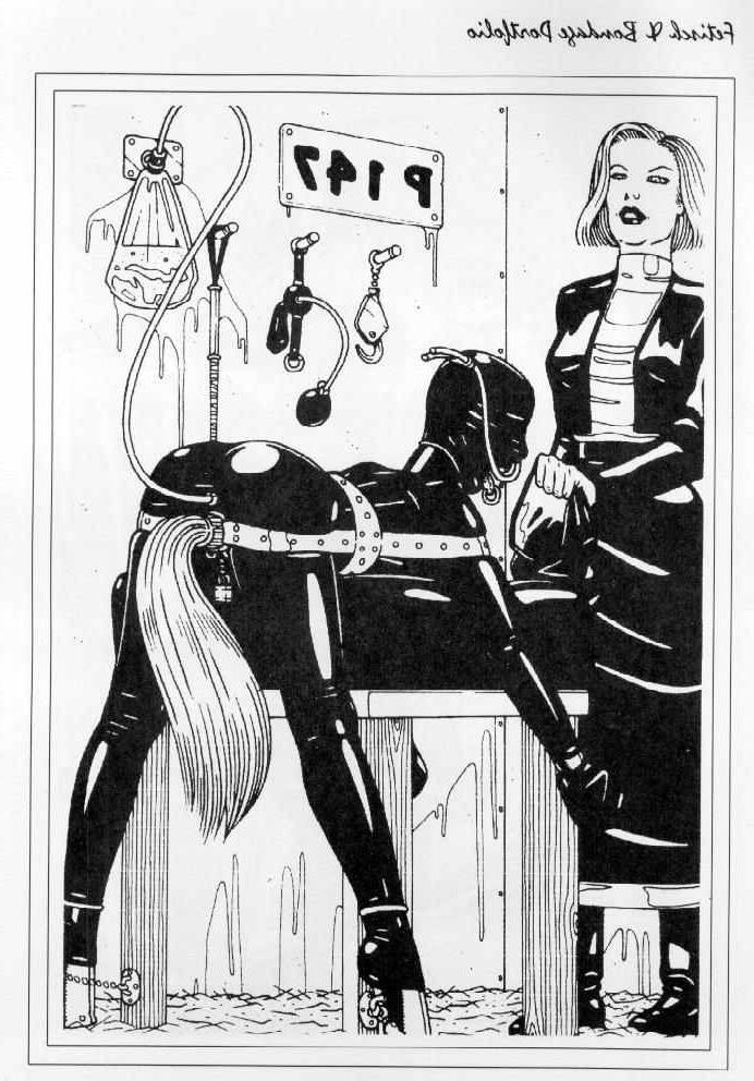 15P master fetish artist bondage drawings