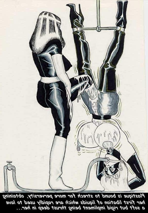 15P bizarre giant breast bondage comic
