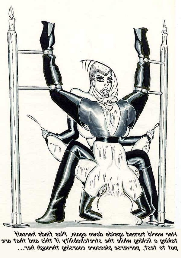 15P bizarre giant breast bondage comic