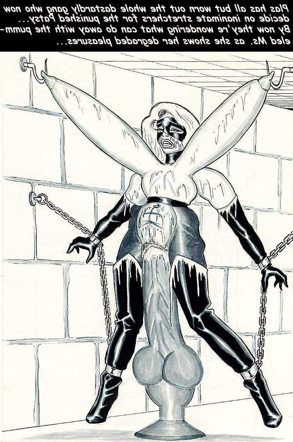 15P bizarre giant breast bondage comic