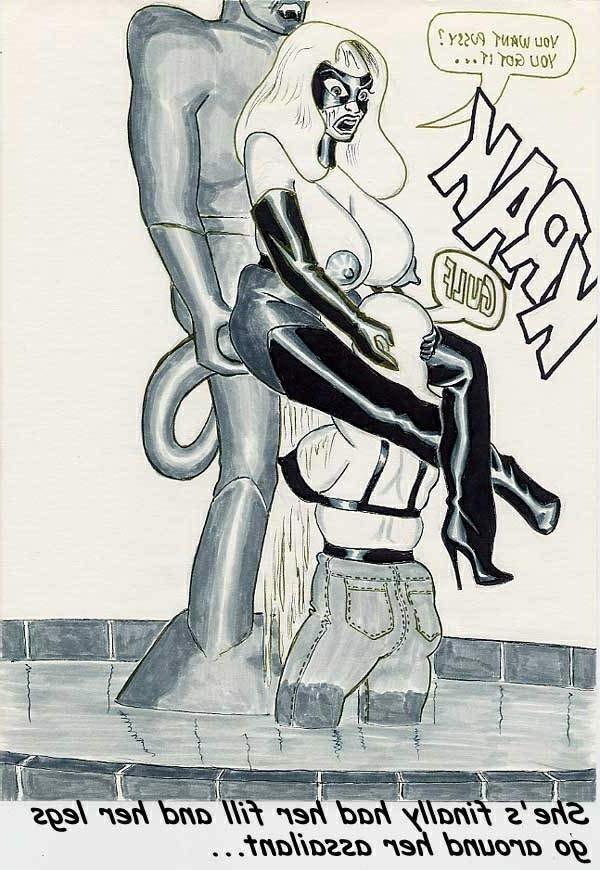 15P bizarre giant breast bondage comic