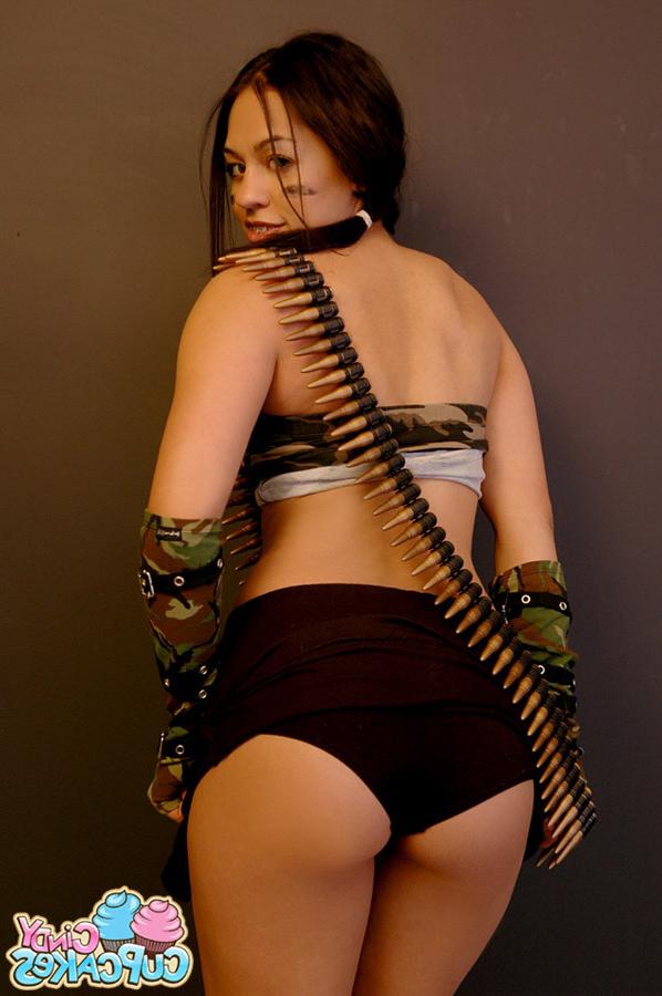 16P Latina teen army girl