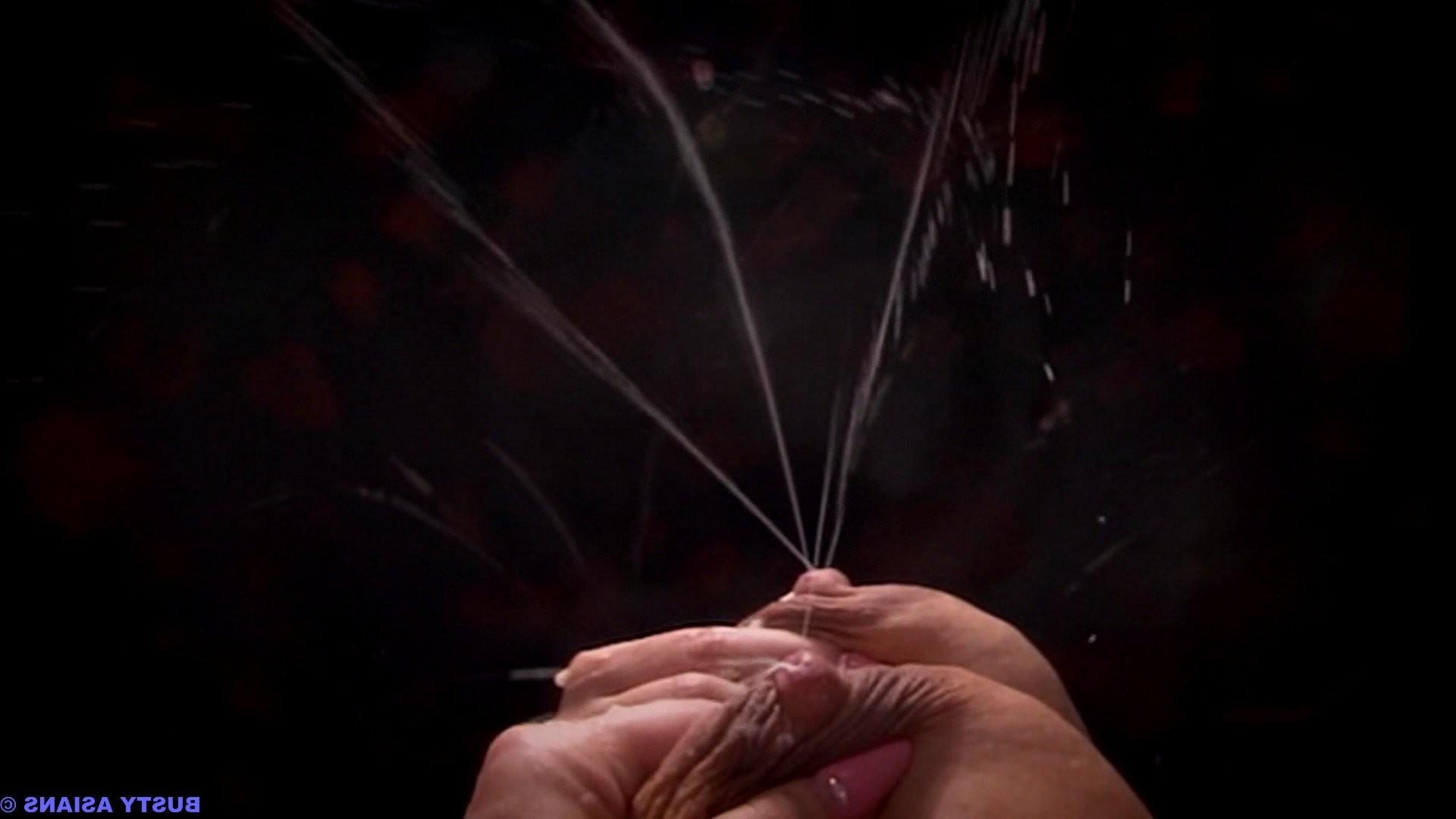 15P Rumi Yoshizawa playing with her milk shots