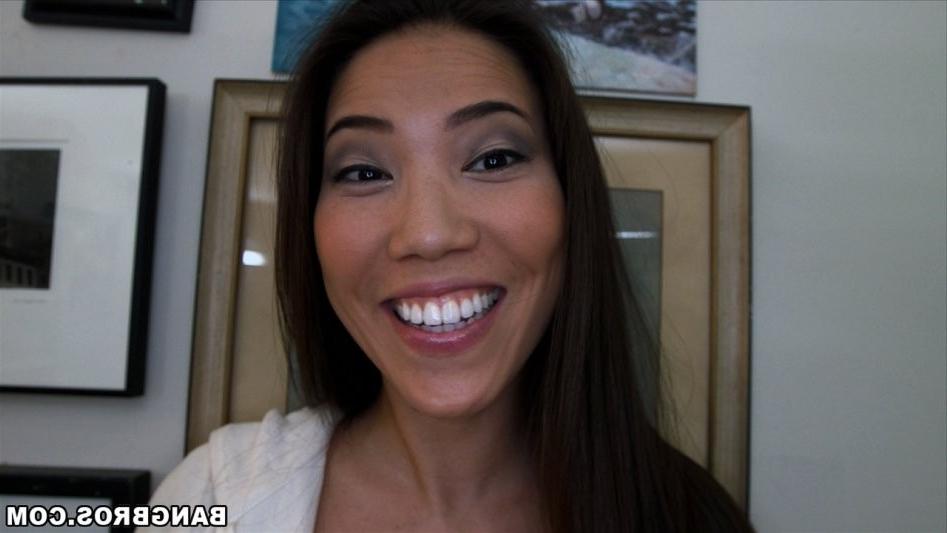 16P Sexy Asian Sensation Lily Ocean Giving Head To Big Rock Hard Cock