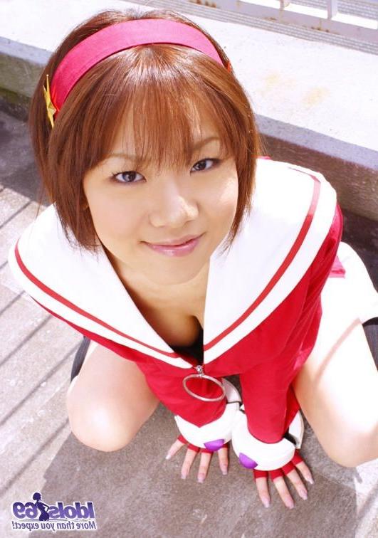 16P Naughty Himura gets a dildo gag while tied up