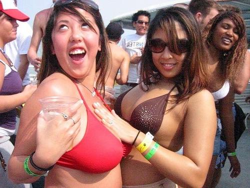 12P Sweet Asian Ex Girlfriends Flashing Perky Tits