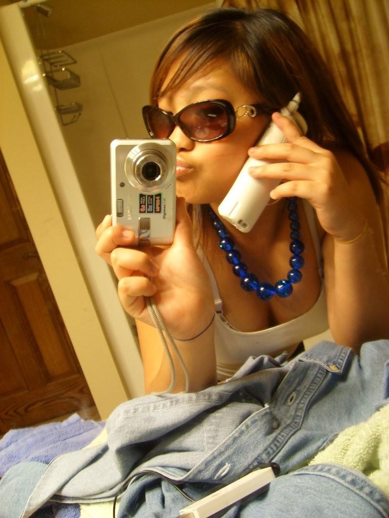 12P Sweet Asian Ex Girlfriends Flashing Perky Tits