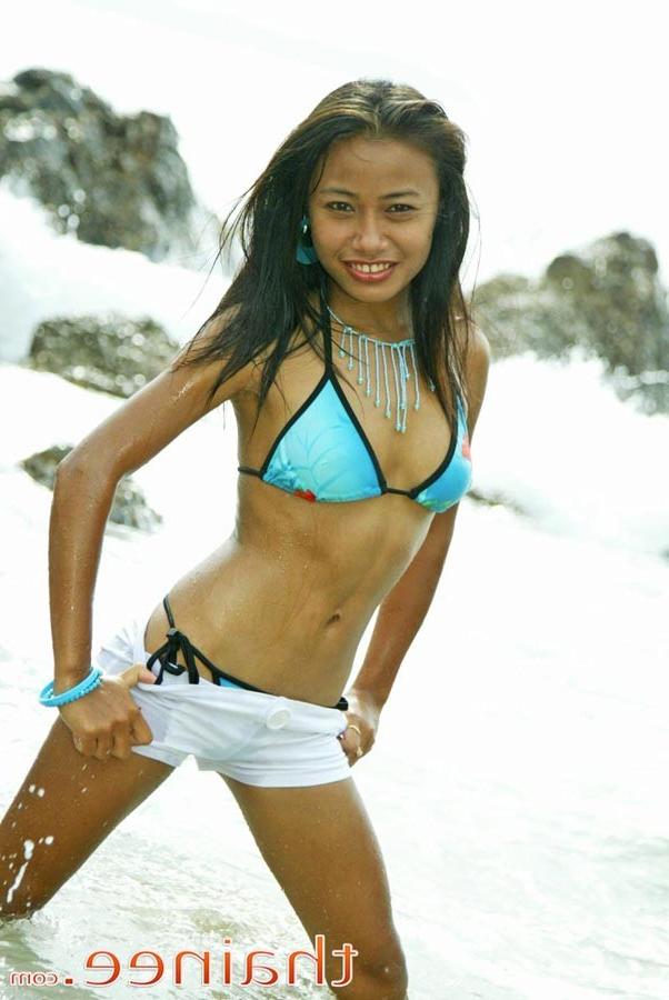 16P Thai teen girl swimming in bikini