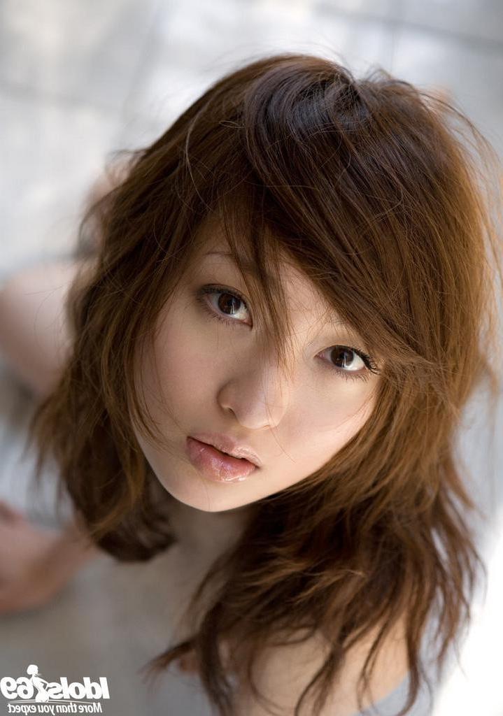15P Cute Asian teen with hairy pussy teases after bath