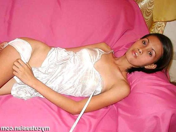 16P Thin cute asian teen spreads her tight pussy