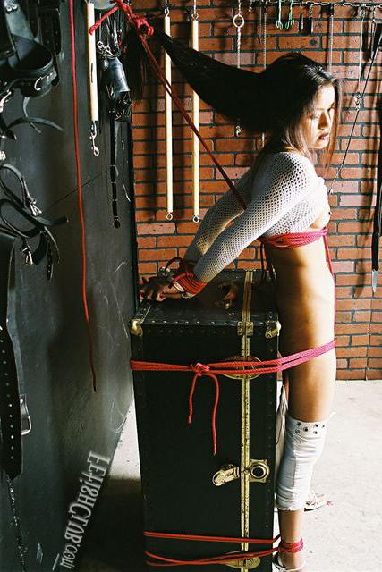16P Asian hottie gets tied and taped up