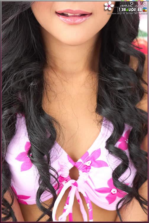 15P Asian cutie showing off her tight pussy