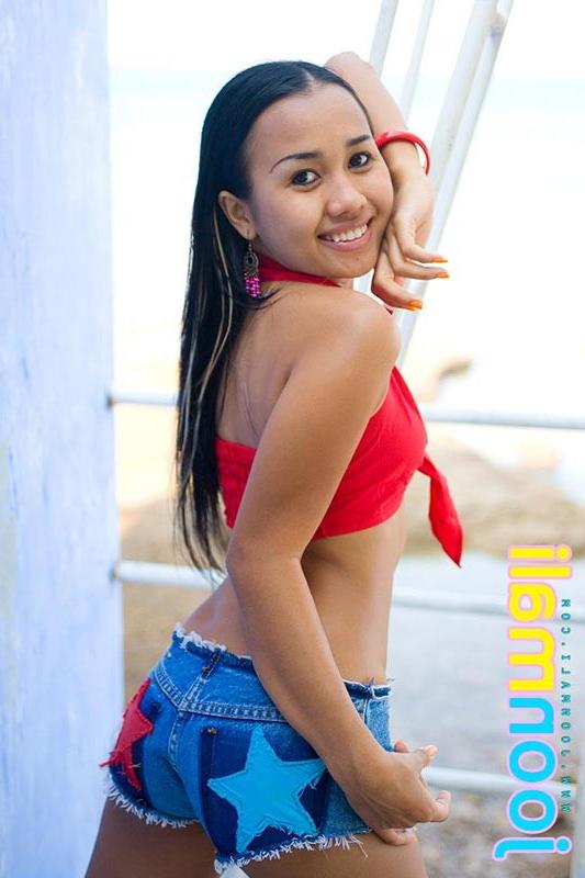 15P sexy thai teen joon mali in tasty jean shorts