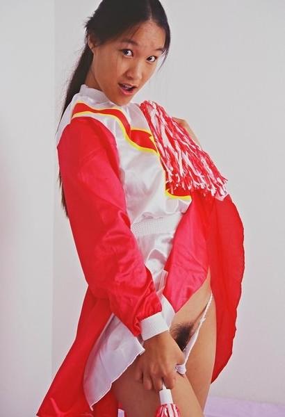 16P Tiny tits cheerleader