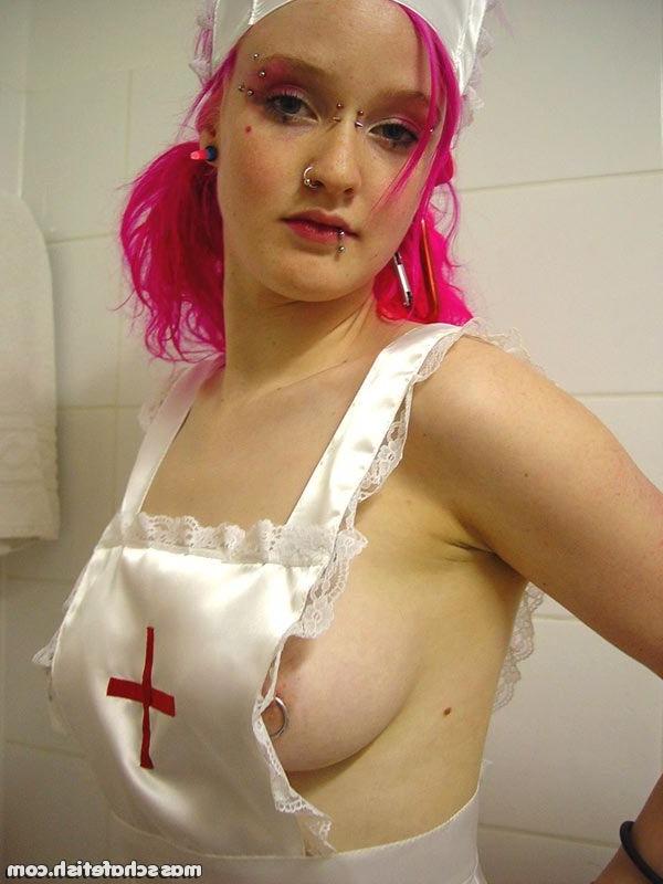 16P Pink haired goth nurse Masscha will take care of all your needs