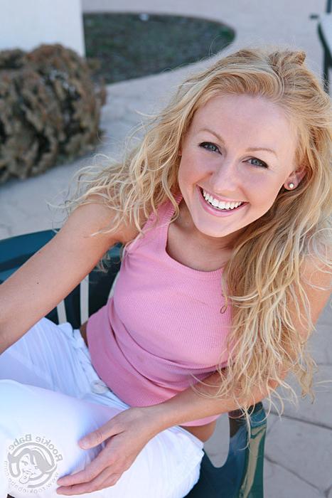 16P Naughty curly haired blonde teen teasing outdoors