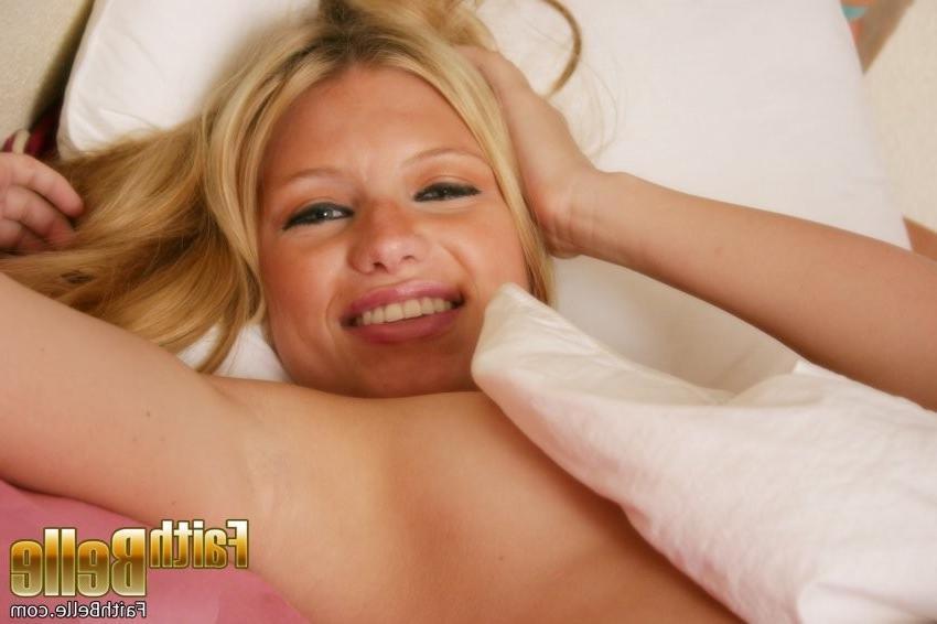 20P Faith Belle Plays Around In Her Lacy Red Thong