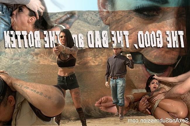 6P Bonnie Rotten in fantasy cowboy roleplay is rope bound and fucked