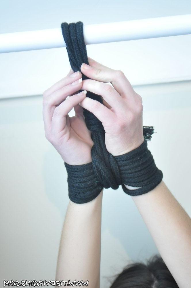 12P Sexy teen slut is stripped and tied up