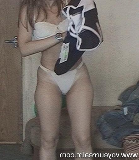 15P Home spy on dressing amateur girlfriend