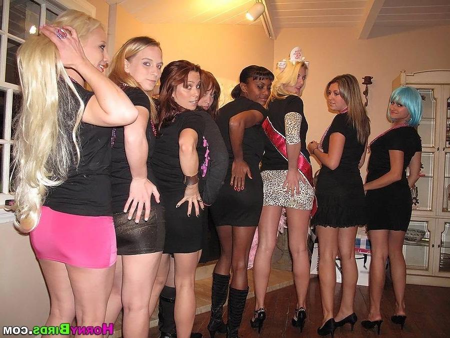15P Naughty girls sucking cocks in their night party