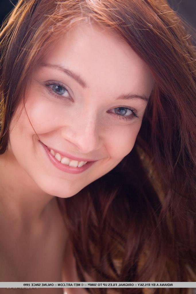18P Erotic redhead teen Indiana in sexy nude art
