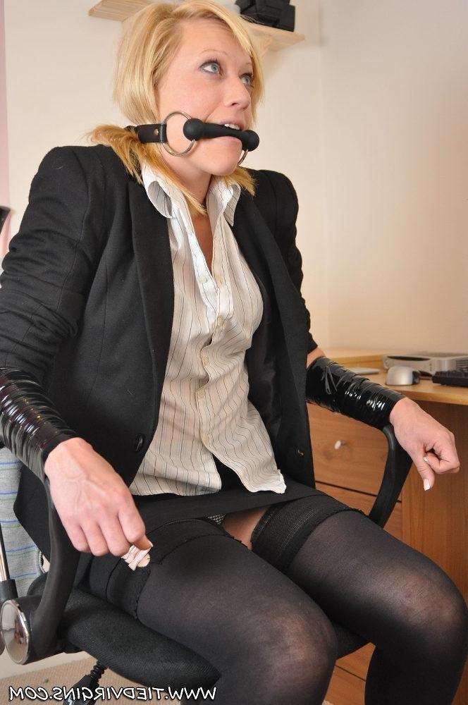12P Teen slut dresses up as a secratary and is tied up