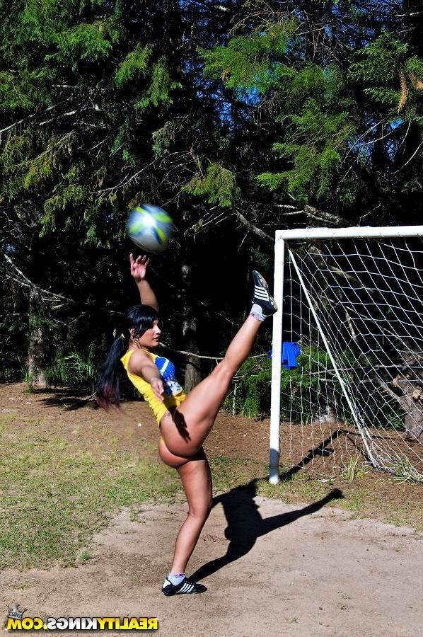 14P Sexy hot brazilian babe gets fucked in her hot ass on the soccer field super hot
