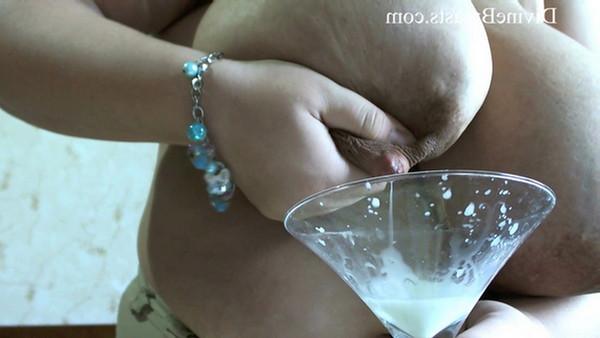 15P Nina Milking into Glass Video