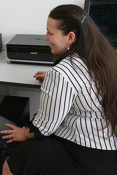 12P She was working on her computer when he came in and now she gets fucked in fat p