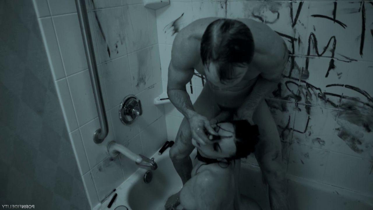16P Devote Chanel Preston has some rough bathroom sex